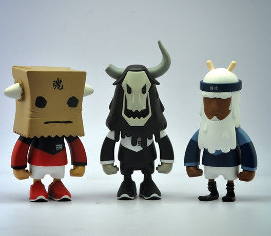 Hands in Factory 2014 UpTeMPO RocKOON Running Baby Horns Day Off Wraith Wil.P Ver 3 7" Vinyl Figure Set - Lavits Figure