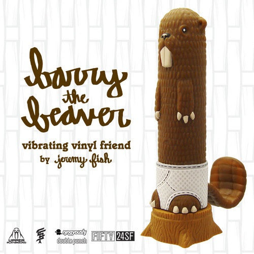 Ningyoushi Jeremy Fish Barry the Beaver Vibrating Toy Original Ver 5.25" Vinyl Figure Superfishal Upper Playground SF - Lavits Figure