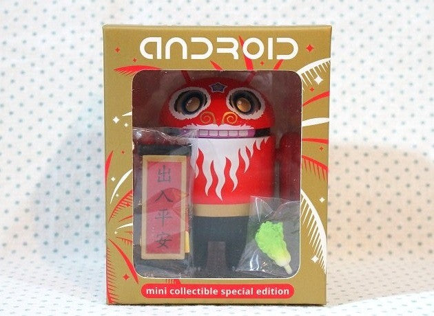 Google Android 2013 Robot Mascot Mini Collectible Special Edition Chinese New Year Dancing Lion B Type 3" Vinyl Figure - Lavits Figure