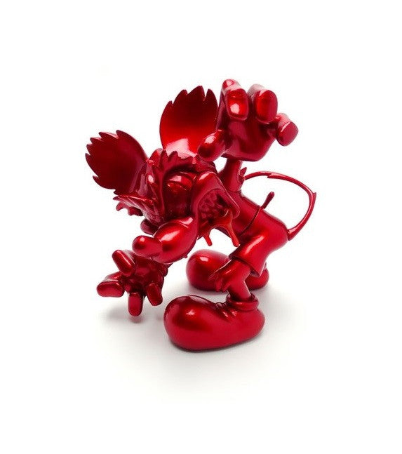 Span of Sunset Inc Disney Monster5 Mickey Mouse Runaway Brain Candy Flake Red 7.5 Vinyl Figure - Lavits Figure