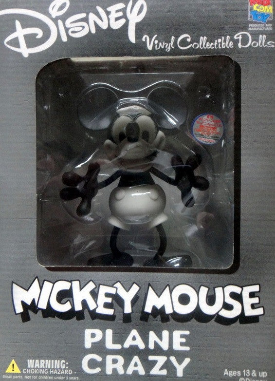 Medicom Toy VCD Vinyl Collectible Dolls Disney Mickey Mouse Plane Crazy  Figure