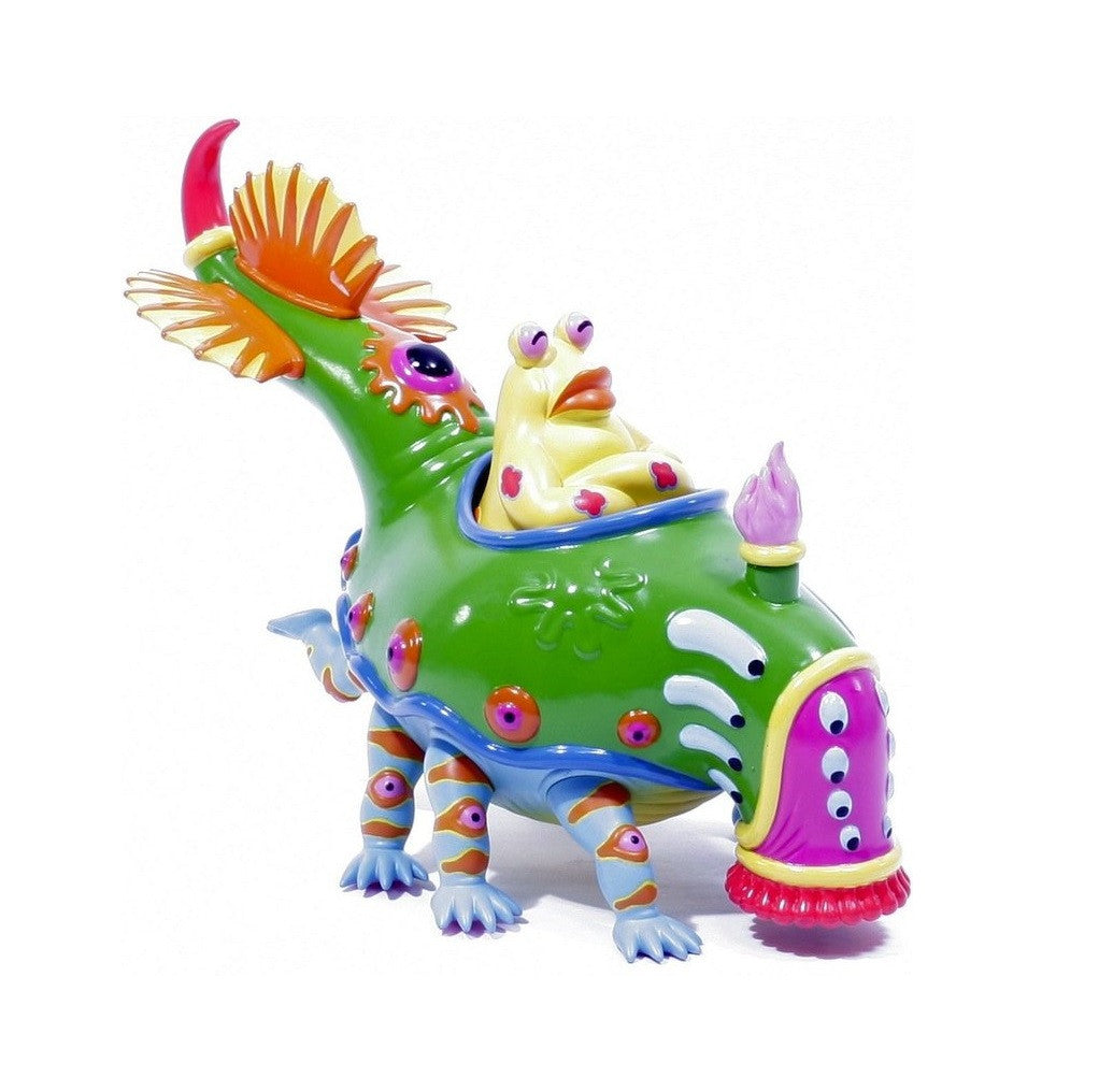 StrangeCo 2007 Jim Woodring Mr. Bumper Green Ver. 10" Vinyl Figure - Lavits Figure