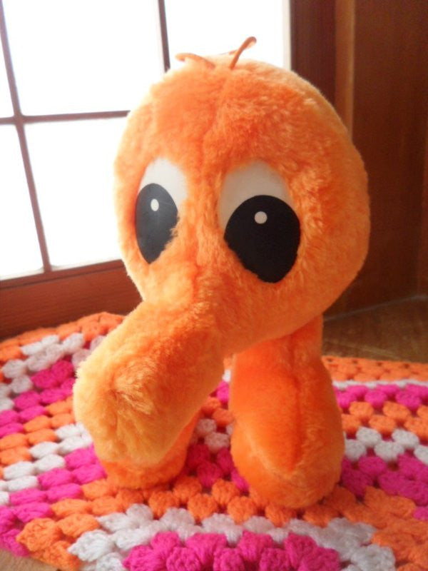 Kenner 1983 Q-Bert 8" Nose Squeaks Plush Doll Figure - Lavits Figure
 - 2