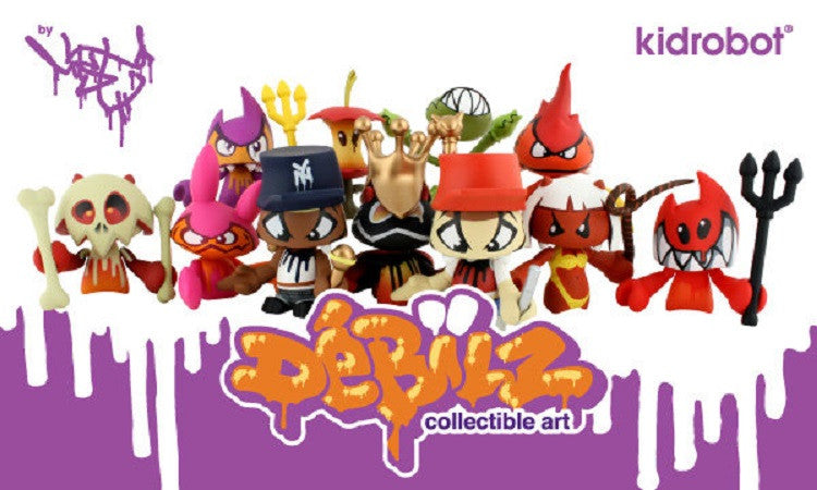 Kidrobot Mist Debilz Collectible Art Series Seal Box 10 Random Mini Box Figure Set - Lavits Figure
 - 1