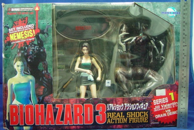 Moby Dick Toys Biohazard 3 Real Shock Series 1 Jill Valentine Drain Deimos Action Figure Set - Lavits Figure
- 1