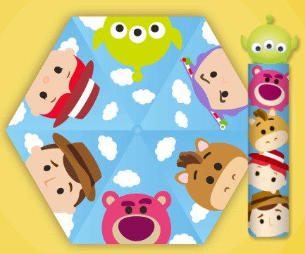 Disney Tsum Tsum Character Cute Big Head Lightweight Umbrella Toy Story Ver Woody Buzz Lightyear Aliens - Lavits Figure
 - 1