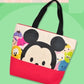 Disney Tsum Tsum Character Mickey & Friends 9" Tote Bag - Lavits Figure
 - 1
