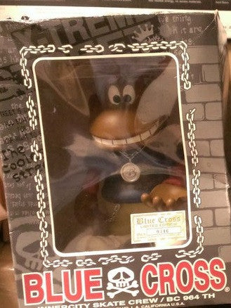 Toy2R 2006 Blue Cross Monkey Logo Edition 8" Vinyl Figure - Lavits Figure
 - 2