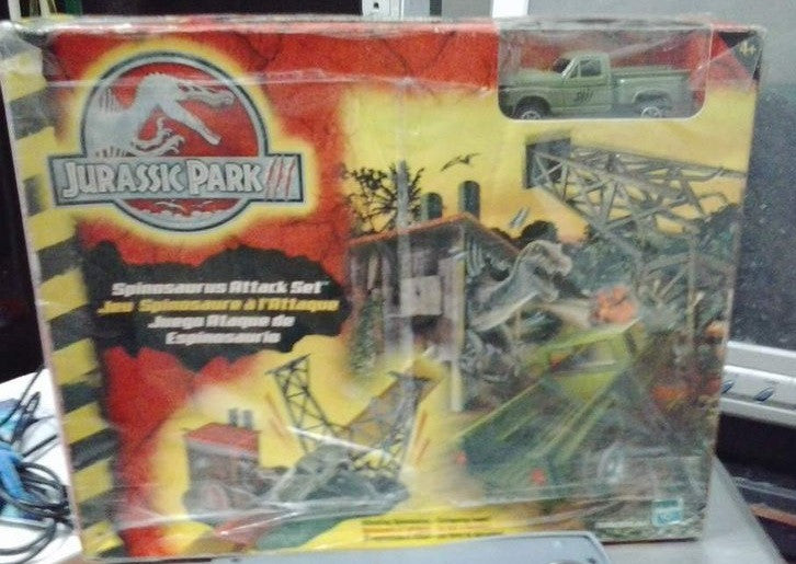 Hasbro The Lost World Jurassic Park III 3 Spinasaurus Attack Set Trading Figure - Lavits Figure