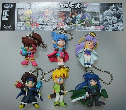 Movic Star Ocean EX Gashapon 6 Strap Swing Trading Collection Figure Set - Lavits Figure