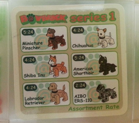 Medicom Toy B@wbrick Bowbrick Series 1 6 Action Dog Figure Set Kubrick - Lavits Figure
 - 1