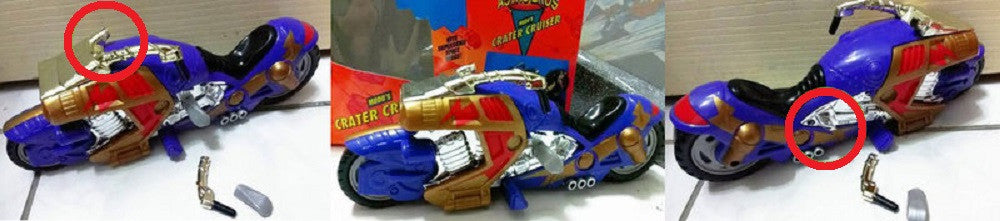 Galoob Biker Mice From Mars Astro Bros Modo's Crater Cruiser Bike Figure Broken - Lavits Figure
- 3