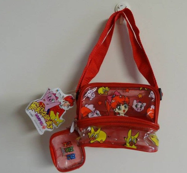 Authentic 1994 Tonde Burin Buurin Plastic Mini Tote Bunk Bag W/ Purse Red Ver. - Lavits Figure