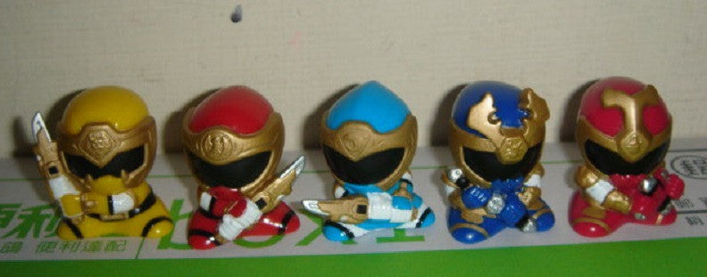 Bandai Power Rangers Hurricanger Ninja Storm Gashapon 5 Mini Trading Figure Set - Lavits Figure