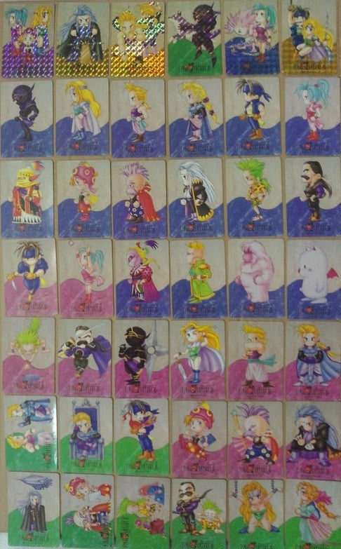 Bandai 1994 Square Enix Final Fantasy VI 6 Trading Collection Cards Part 1 42 Full Set - Lavits Figure