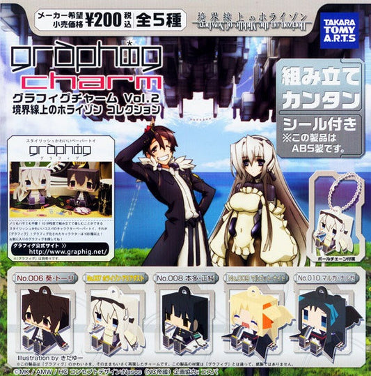 Takara Tomy Horizon on the Middle of Nowhere Gashapon Graphig Charm Vol 2 5 Mascot Strap Figure Set - Lavits Figure