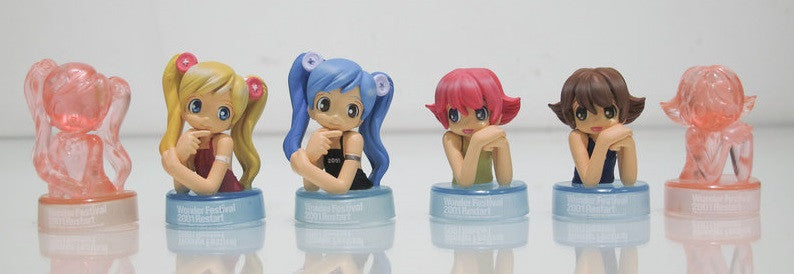 Wonder Festival WF 2001 Winter Wonda Reset Bottle Drink Cap 6 Trading Collection Figure Set - Lavits Figure