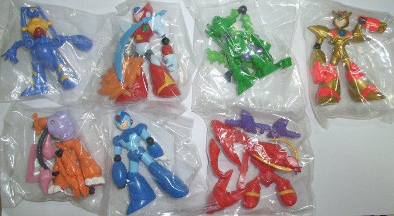 Bandai Megaman Rockman Gashapon Capsule 7 3" Mini Figure Set - Lavits Figure
