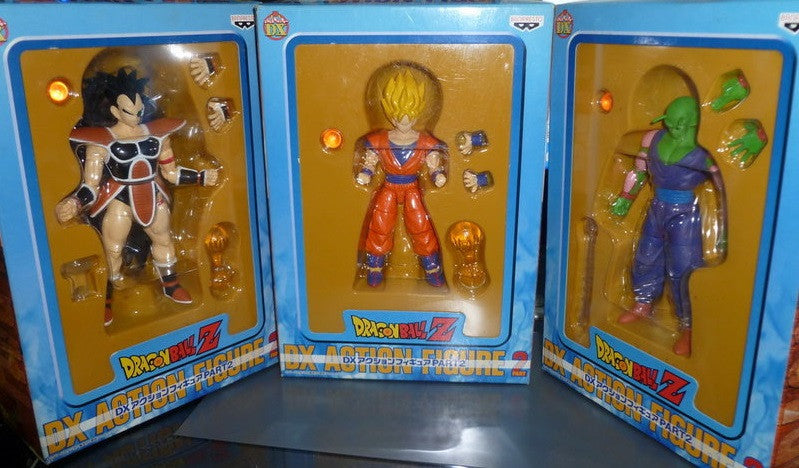 Banpresto Dragon Ball Z DBZ DX Action Part 2 Son Gokou Goku Piccolo Raditz 3 Figure Set - Lavits Figure