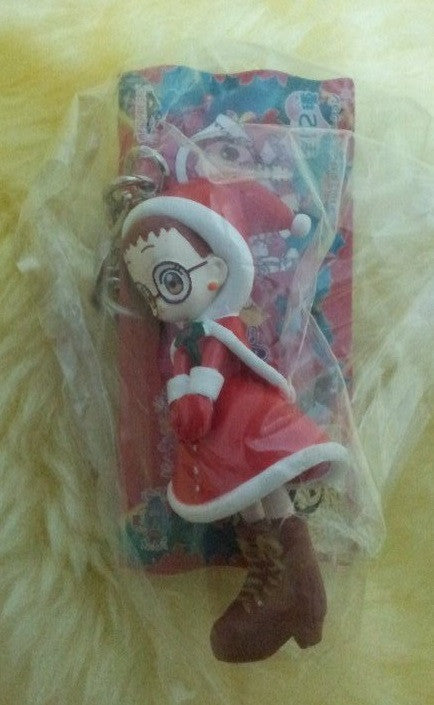 Banpresto Magical Ojamajo Do Re Mi Christmas X'mas Hazuki Fujiwara Mini Strap Key Chain Figure - Lavits Figure