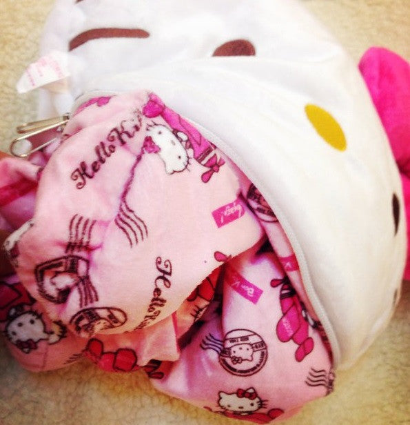Sanrio Hello Kitty Watsons Limited 12" Transformer Travel Neck Pillow Plush Doll Figure - Lavits Figure
- 2