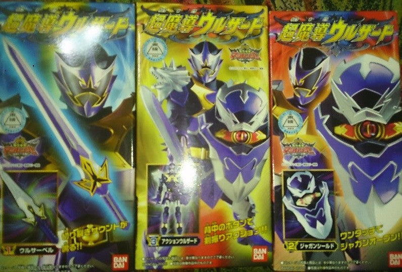 Bandai Power Rangers Mystic Force Magiranger Wolf King Wolkaiser 3 Trading Collection Figure Set - Lavits Figure