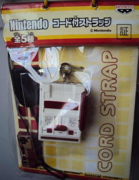 Banpresto Nintendo Famicom Console Cord Strap Key Chain Mini Trading Figure - Lavits Figure