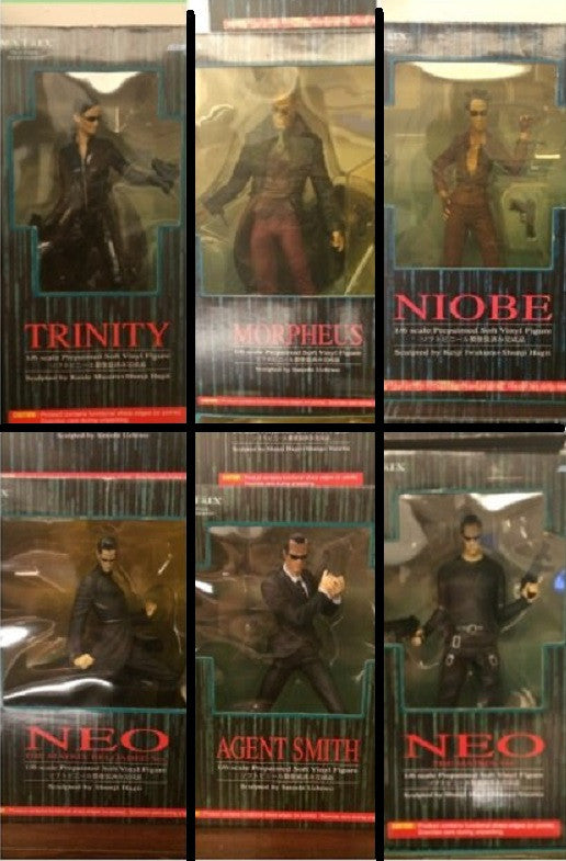 Kotobukiya Artfx 1/6 12" Matrix Soft Vinyl Neo Morpheus Trinity Agent Smith 6 Pvc Figure Set - Lavits Figure