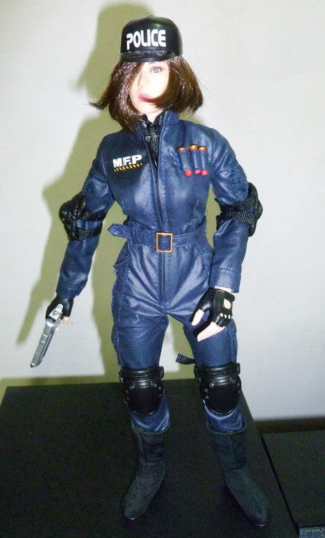 BBi 12" 1/6 Cy Com Girls Police Woman Action Figure Set - Lavits Figure
- 1