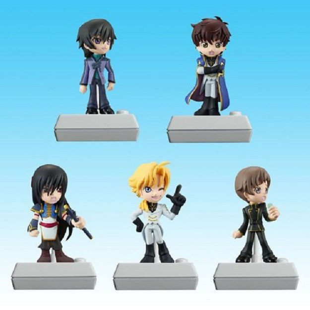 Bandai Code Geass Lelouch Of The Rebellion Chibi Voice Doll R2 5 Mini Trading Figure Set - Lavits Figure
