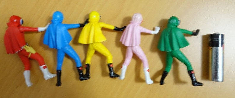 Bandai Himitsu Sentai Gorenger Fiverangers 5 Mini Trading Collection Figure Set - Lavits Figure
- 2
