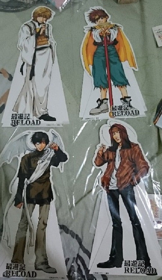 Japan Gensomaden Saiyuki Gaiden Reload 4 Character 12" Stand Card Set - Lavits Figure