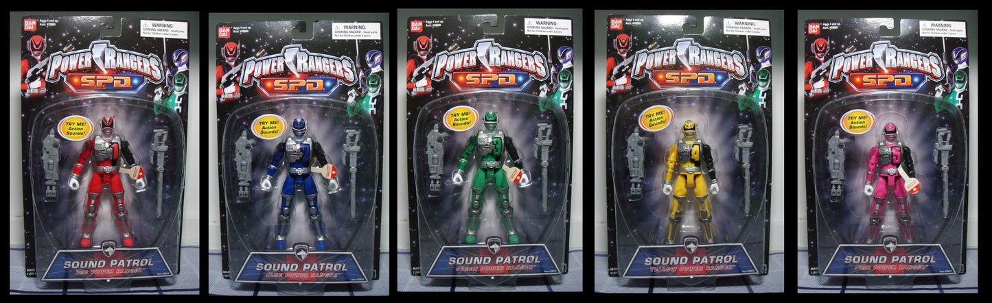 Bandai Power Rangers Dekaranger SPD Space Patrol Delta Sound Patrol 5 Action Figure Set - Lavits Figure