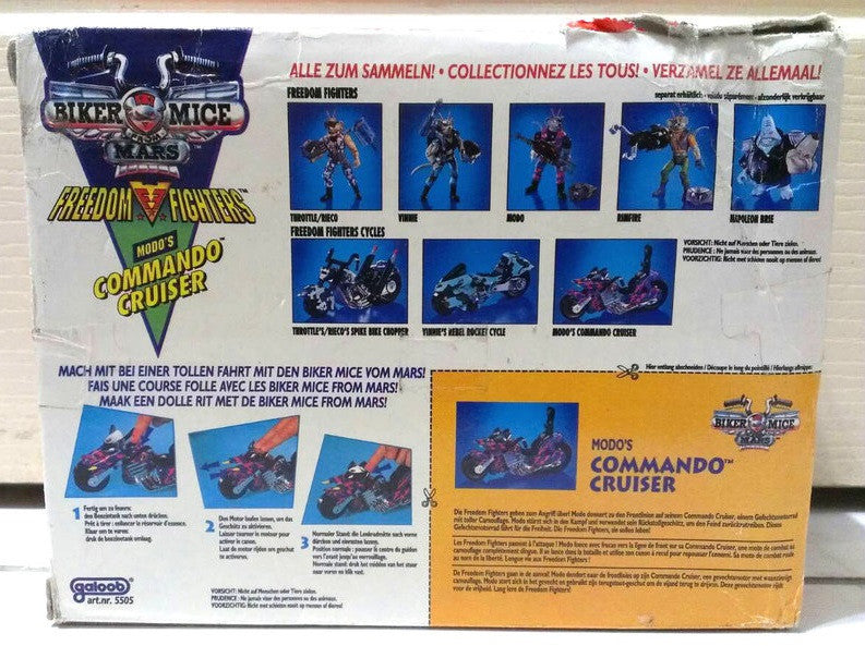 Galoob Biker Mice From Mars Freedom Fighters Modo's Commando Cruiser Figure - Lavits Figure
- 3