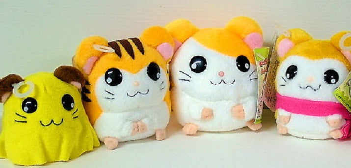 Epoch Hamtaro And Hamster Friends 4 Mini 3" Plush Doll Figure Set - Lavits Figure