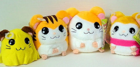 Epoch Hamtaro And Hamster Friends 4 Mini 3" Plush Doll Figure Set - Lavits Figure