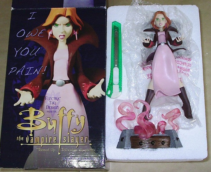 Sideshow Electric Tiki Buffy The Vampire Slayer Tooned Up Willow Roseberg Statue Figure - Lavits Figure