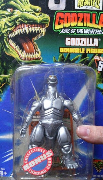 Trendmasters Godzilla King of the Monsters Mecha 6" Bendable Figure w/ Bonus Trading Card - Lavits Figure