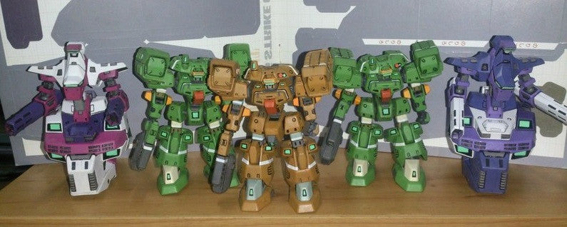 Kotobukiya Virtual On Cyber Troopers One Coin Vol 2 5 Trading Collection Figure Set - Lavits Figure