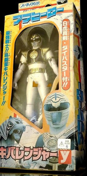 Yutaka 1993 Power Rangers Dairanger White Fighter 5" Trading Action Figure - Lavits Figure