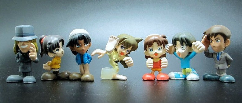 Shogakukan 1996 Detective Meitantei Conan 7 2" Mini Mascot Trading Collection Figure Set - Lavits Figure