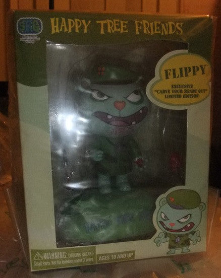 SEG Toys 2004 Happy Tree Friends SDCC Flippy Carve Your Heart Out Ver 6" Vinyl Figure - Lavits Figure
 - 2