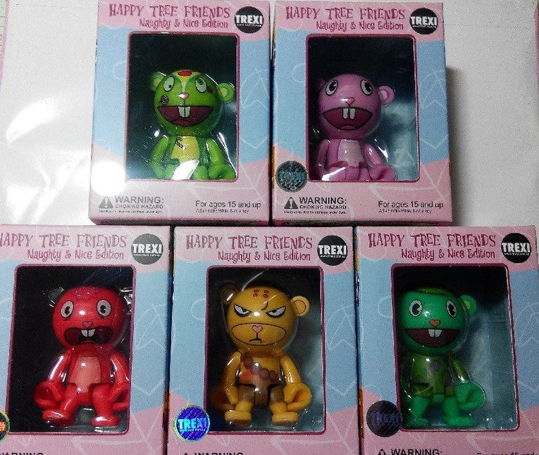 Play Imaginative Trexi Happy Tree Friends Naughty & Nice Edition 2.5" 5 Vinyl Figure Set - Lavits Figure
- 2