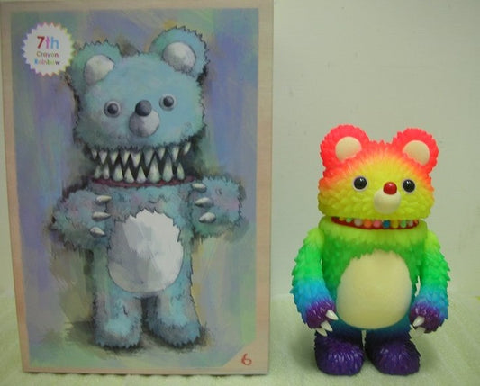 Instinctoy Hiroto Ohkubo Muckey 7th Color Crayon Rainbow Ver. 8" Vinyl Figure - Lavits Figure