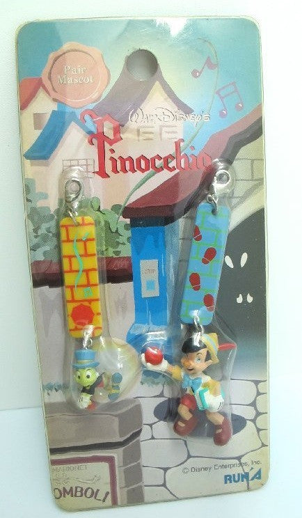 Run'A Walt Disney Pinocchio Pair Mascot Strap Trading Collection Figure - Lavits Figure