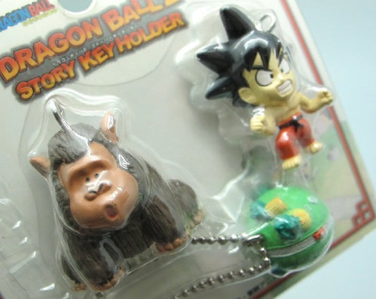 Unifive Dragon Ball Z Story Key Holder Chain Mascot Son Goku & Bubbles Trading Figure - Lavits Figure