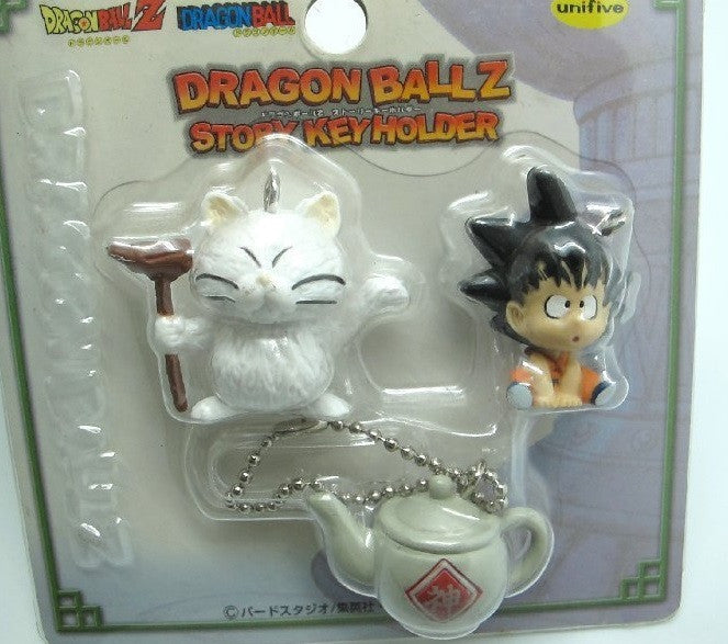Unifive Dragon Ball Z Story Key Holder Chain Mascot Son Goku & Karin Trading Figure - Lavits Figure