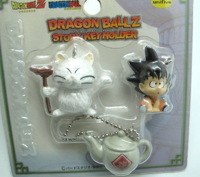 Unifive Dragon Ball Z Story Key Holder Chain Mascot Son Goku & Karin Trading Figure - Lavits Figure
