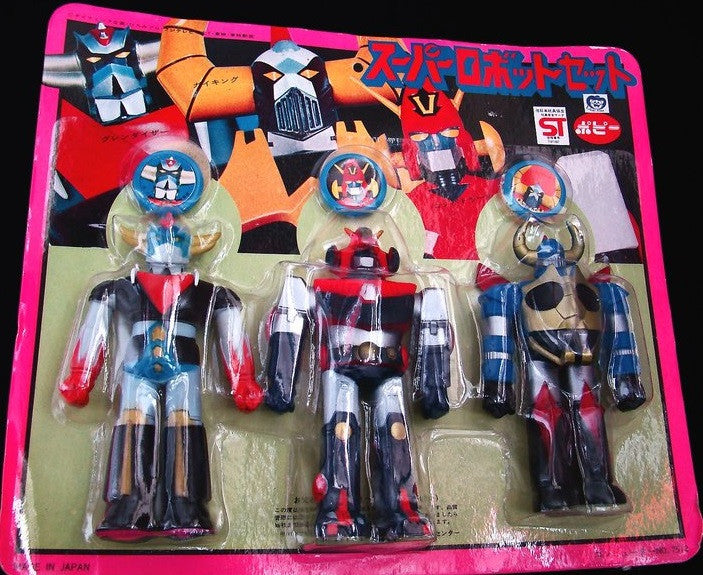 Popy 1978 UFO Robo Robot Grendizer Gaiking Combattler V 3 5" Vinyl Collection Figure Set - Lavits Figure
 - 1