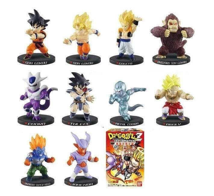 Bandai Dragon Ball Z Deformation The Chapter of Movie 10 Mini Trading Figure Set - Lavits Figure